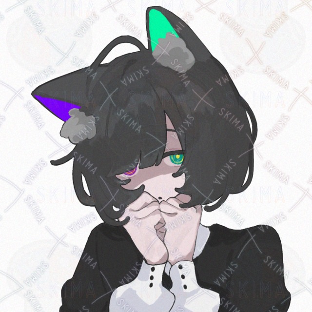 オッドアイ黒猫少女