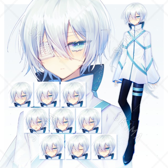 白髪眼帯の少年