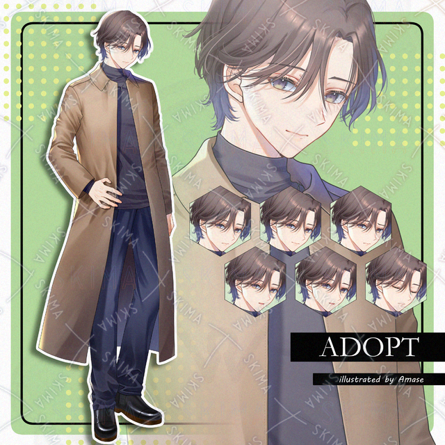 【表情6種】冬服の成人男性　☆セール中