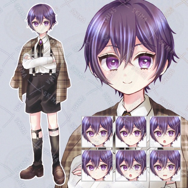 【Adopt】少年の立ち絵【表情6種】