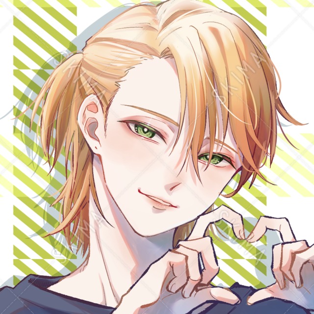 SNS用アイコン 金髪のお兄さん
