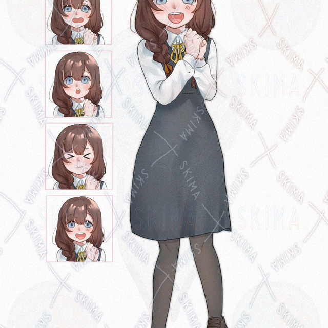 女の子　イラスト