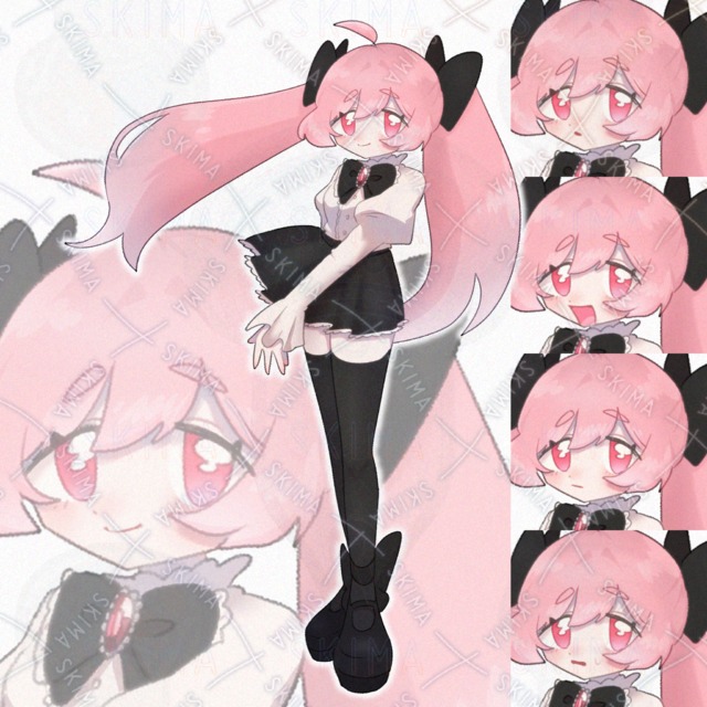 ピンク髪ツインテールの女の子