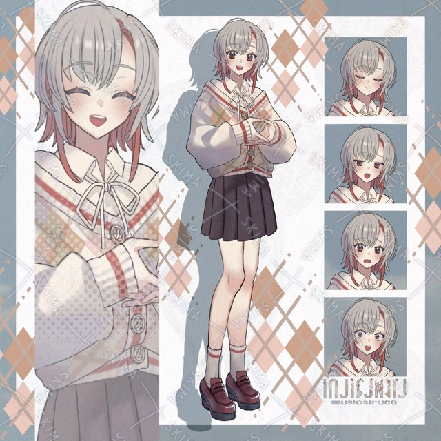 カーディガンの女の子