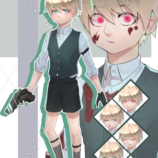 【Adopt】表情６種＋血糊付き