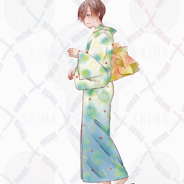 가격 인하】유카타 여성 표정 5종+소품(케모귀+부채) 상품 이미지 2번째