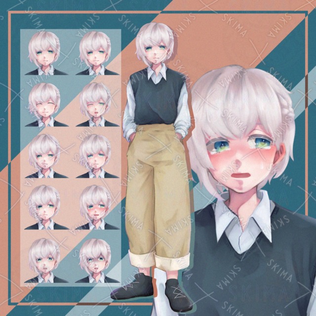 【表情差分10種】Adopt 中性的な子