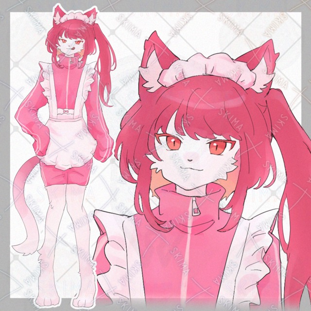 ジャージメイド獣人ちゃん【表情9種類】