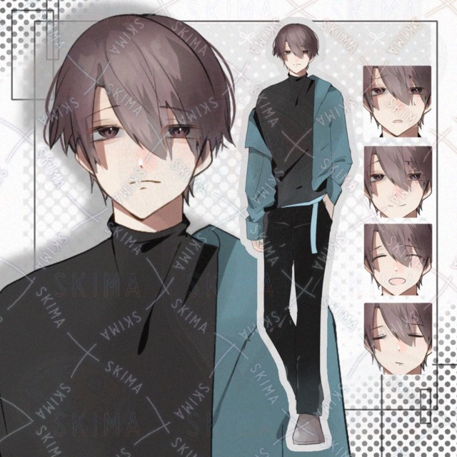 【立ち絵】男性 茶髪