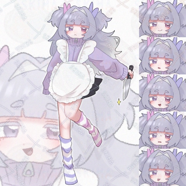 ジャージメイドの女の子