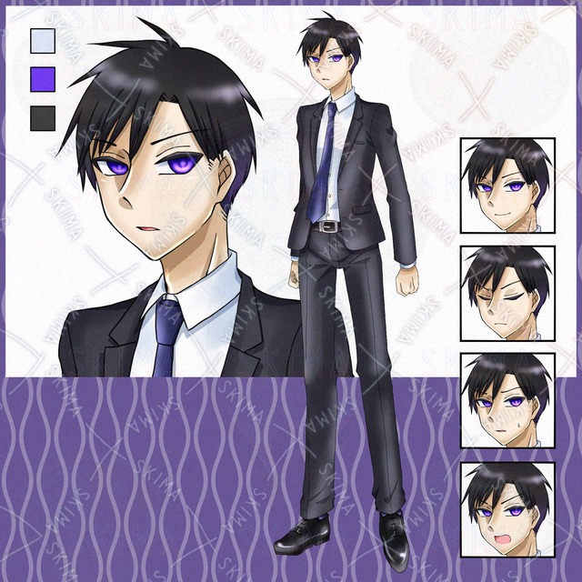 【表情5種】adopt_1 スーツ姿の男性