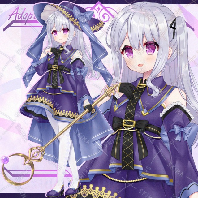 魔法少女ちゃん(表情差分＋装飾パーツ)