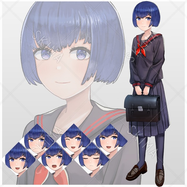 【値下げ】レトロ風女子高生