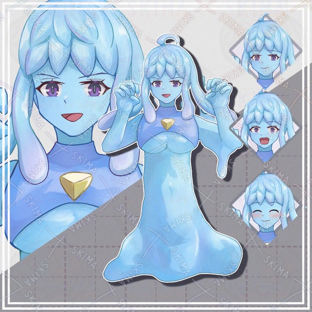 【表情10種】スライム娘【立ち絵】