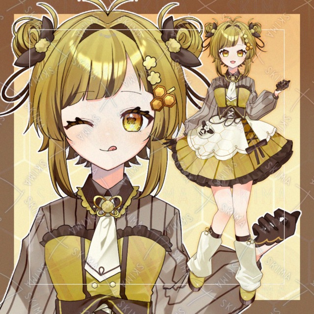 【表情差分5種】ミツバチのケーキ屋さん