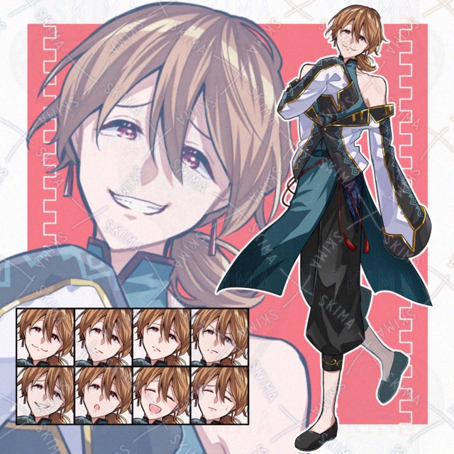 【売り切り価格】中華風男性【表情8種類】