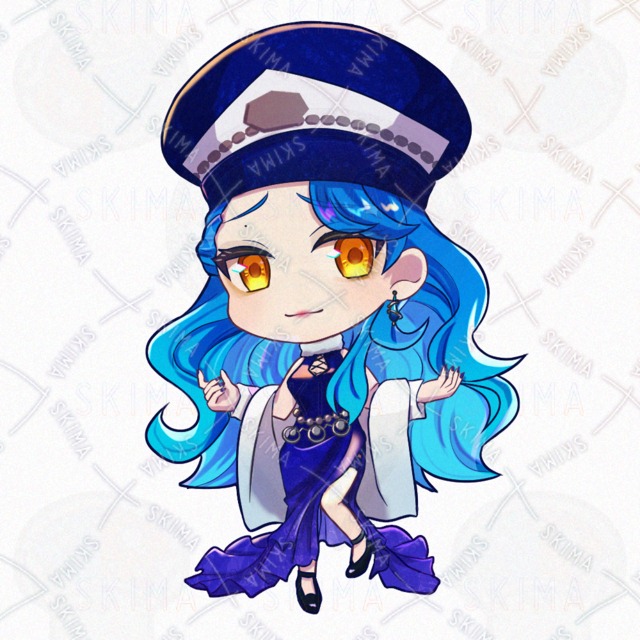 파랑・마법사・마도사・겨울・여성・책【표정차이 7종+안경 SD 포함】입니다. 상품 이미지 9번째