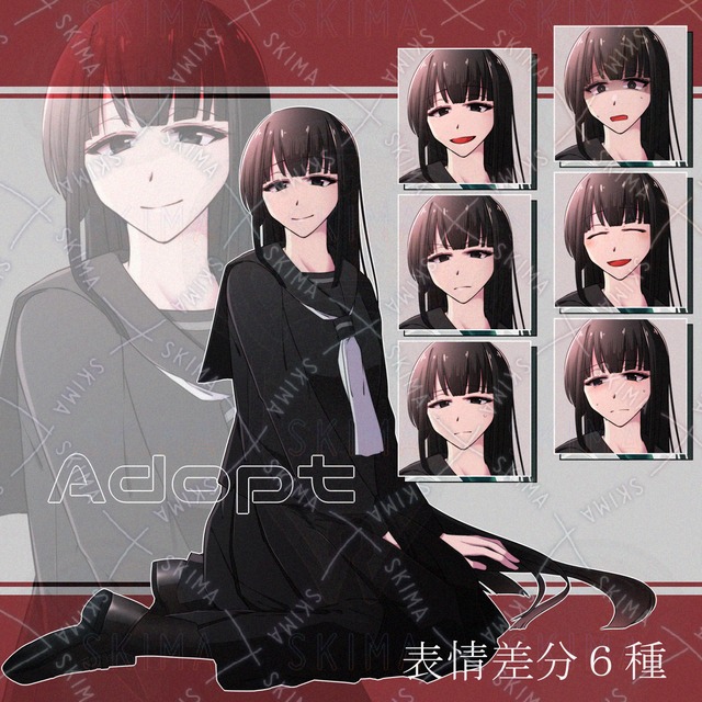 [Adopt]黒セーラーの女の子