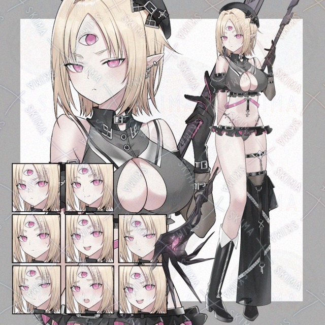 adopt33 杖を持った魔族の女性