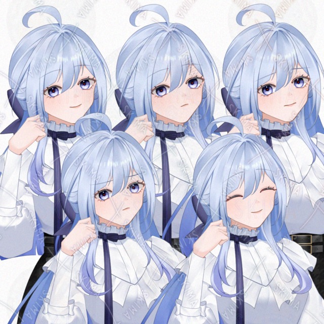 【差分あり】水色の女の子