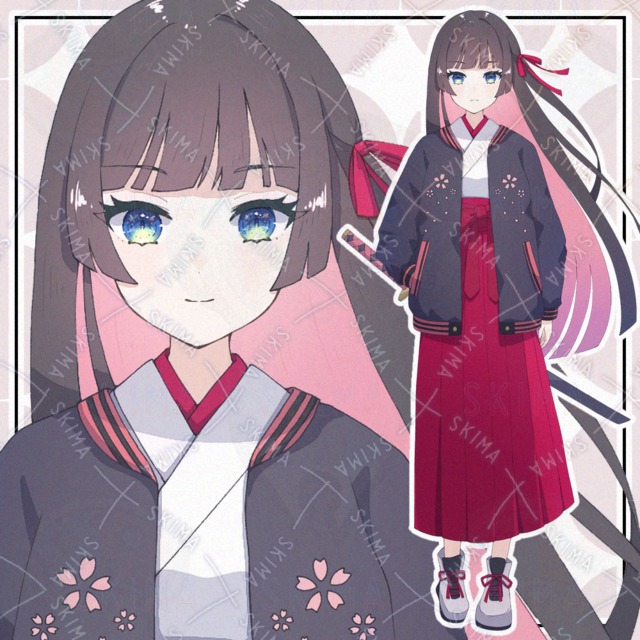 【表情9種＋刀差分】スタジャン和服の人【adopt】