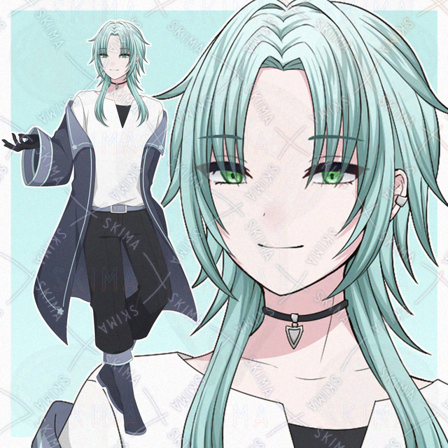 魔法使い風の青年【表情差分10種】