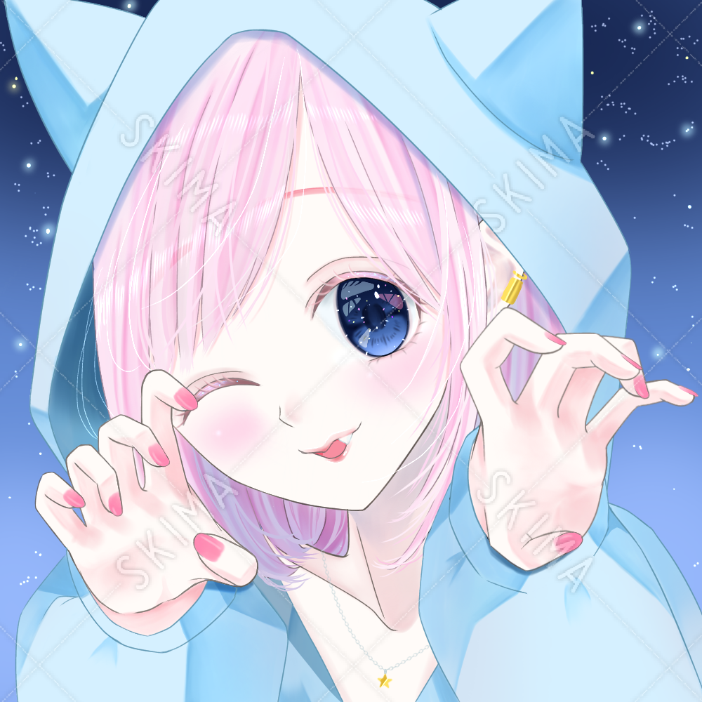 アイコン 猫耳パーカーを着た女の子 スキマ スキルのオーダーメイドマーケット Skima