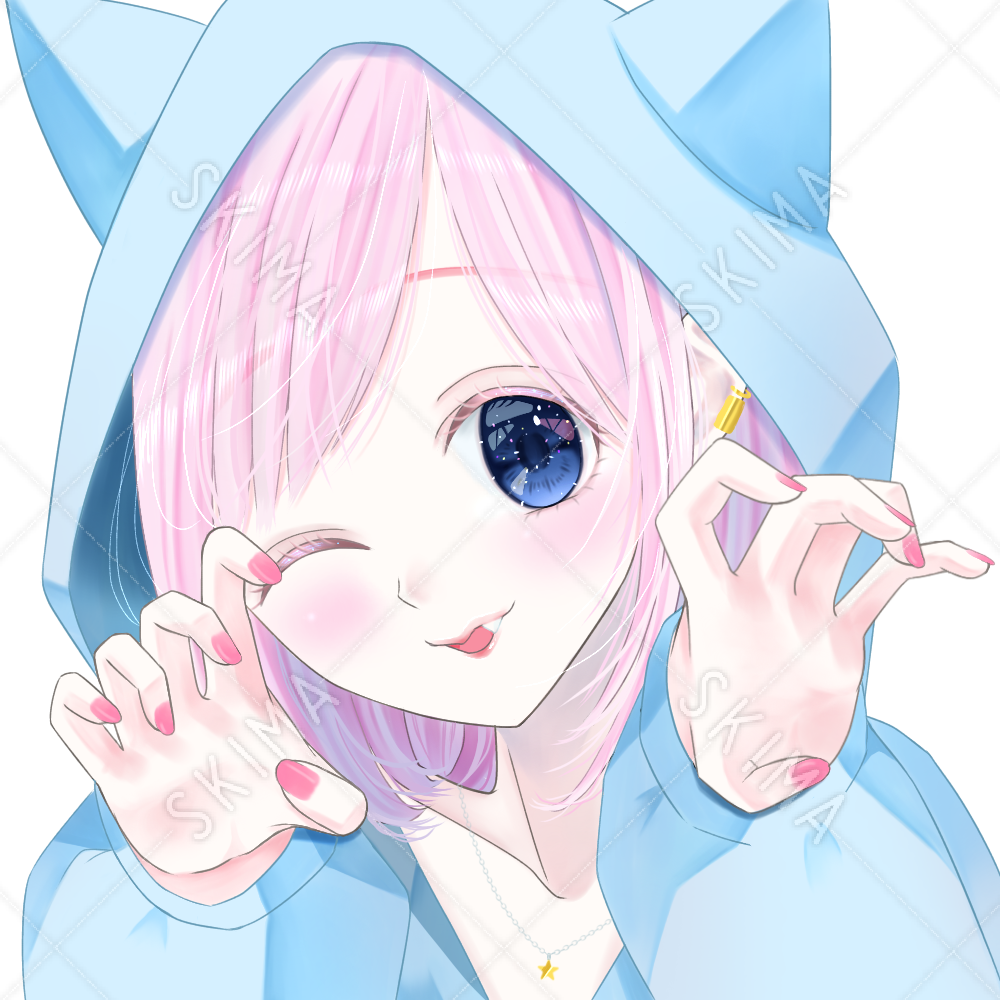 アイコン 猫耳パーカーを着た女の子 スキマ スキルのオーダーメイドマーケット Skima