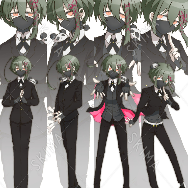 執事風の少年【表情・ポーズ差分】