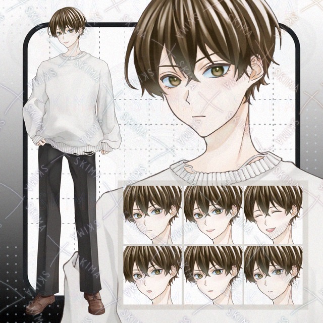 【SALE】茶髪マッシュのカジュアルな男性