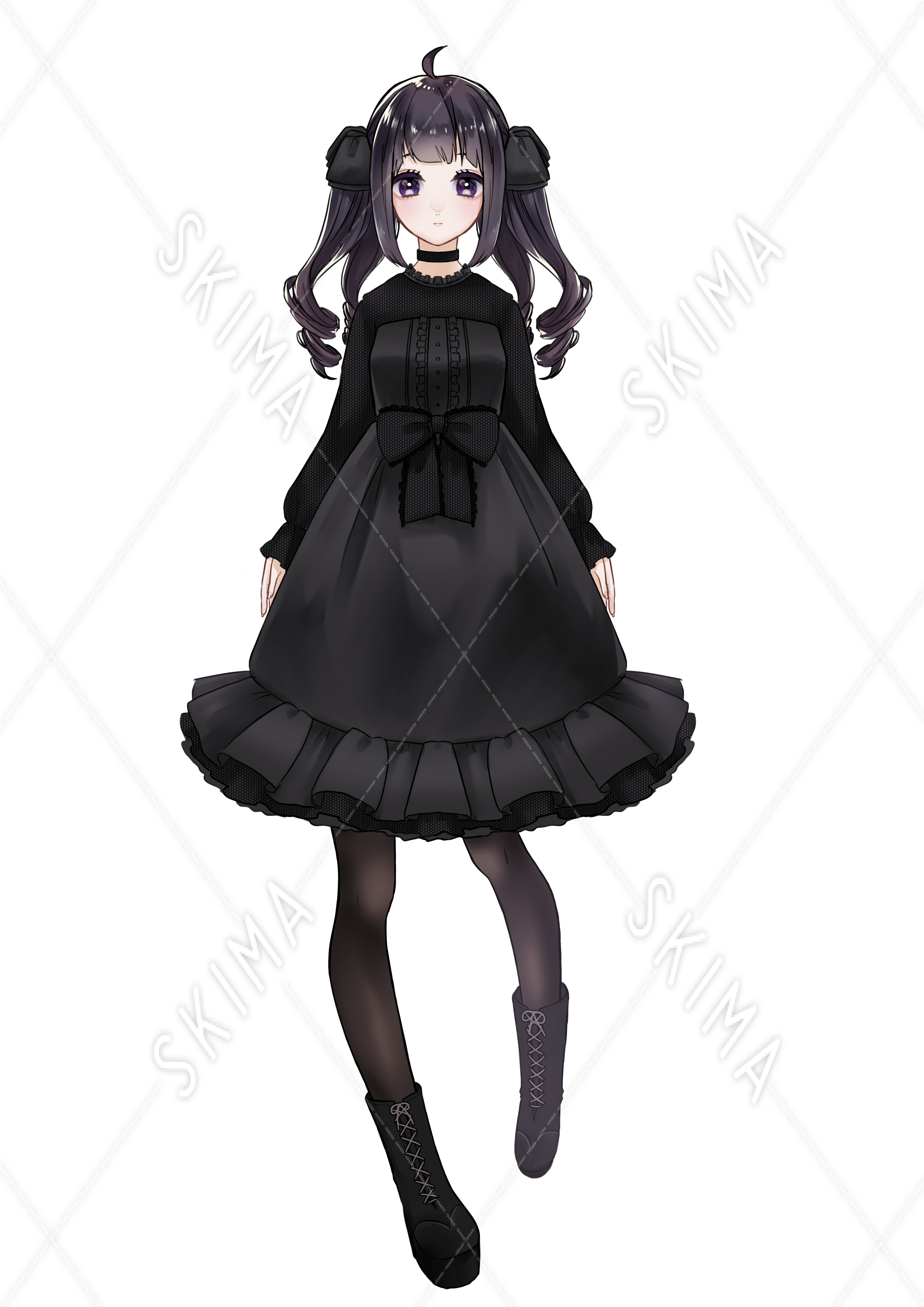 最終値下げ 黒ゴスロリ娘 スキマ スキルのオーダーメイドマーケット Skima