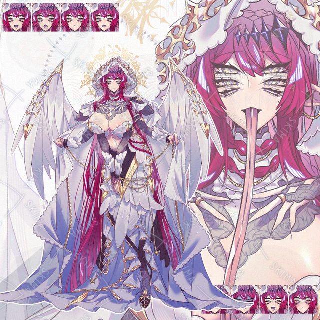 複眼の女性【表情差分10種類】