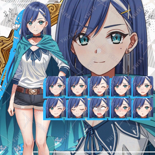 【表情10種】親しみやすい雰囲気の冒険者少女