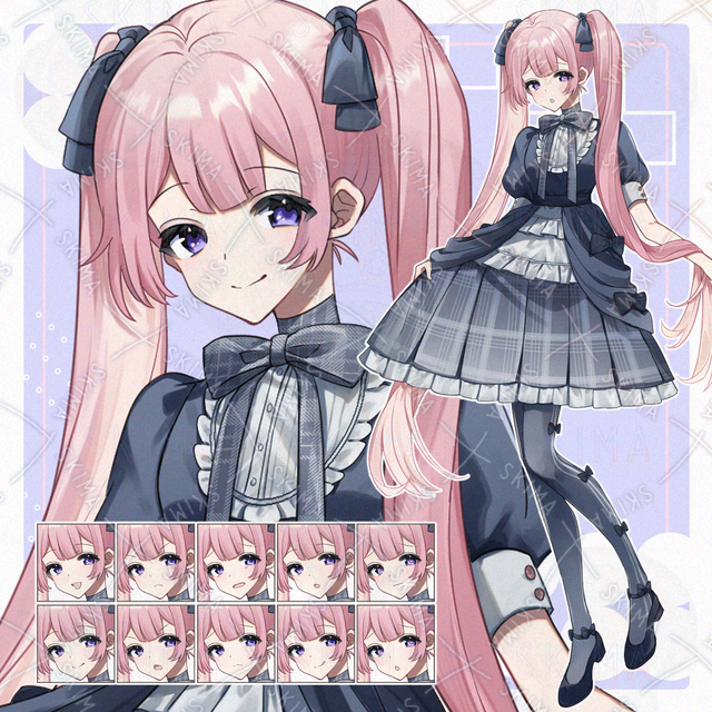 ピンク髪ゴスロリ【表情差分10種】