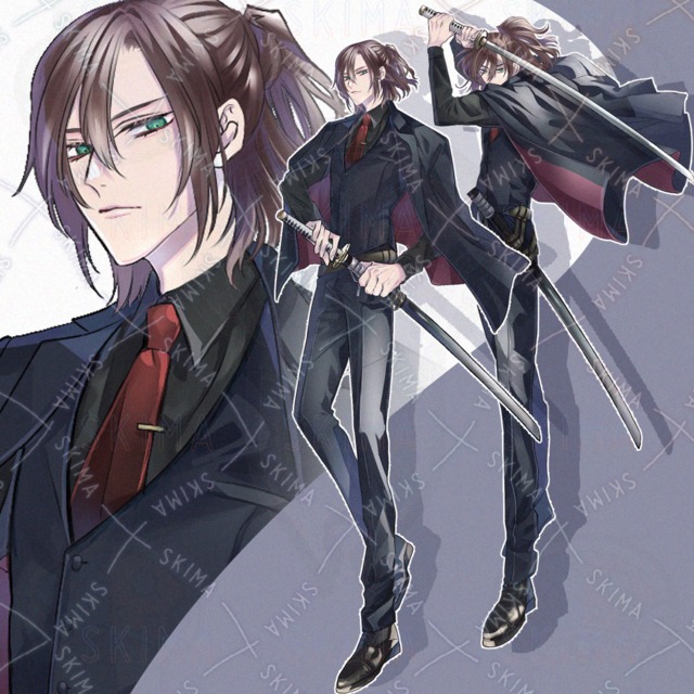 【本日限定】スーツ/日本刀(表情8種+戦闘差分)