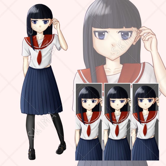 女子高生（表情差分あり）