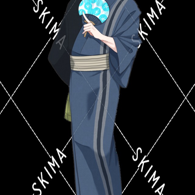 狐面 夏祭り浴衣 着物 和装男性 スキマ スキルのオーダーメイドマーケット Skima