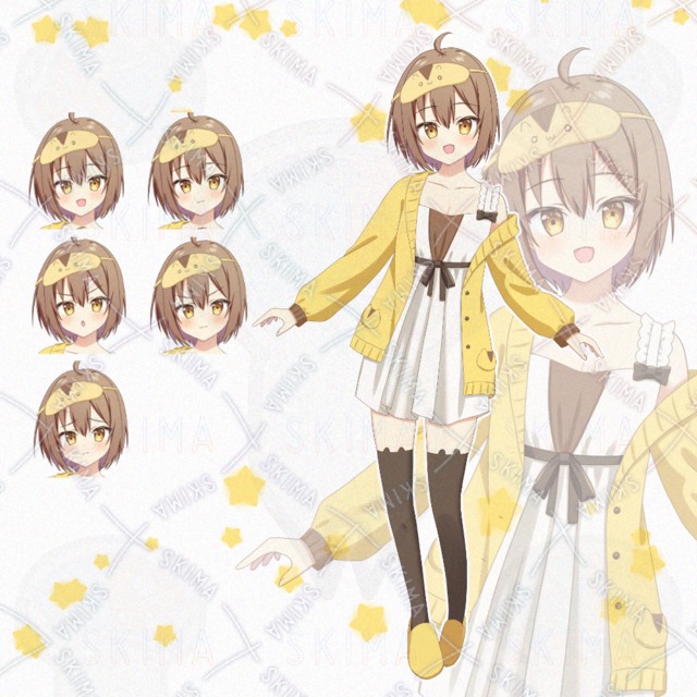 マーモットモチーフな女の子