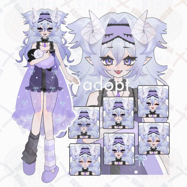 睡魔モチーフの少女