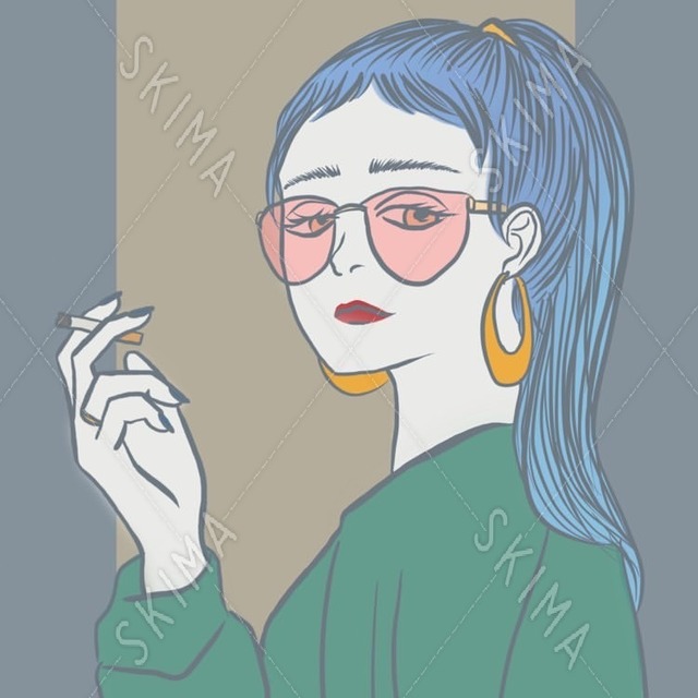 カッコイイ女性のイラスト