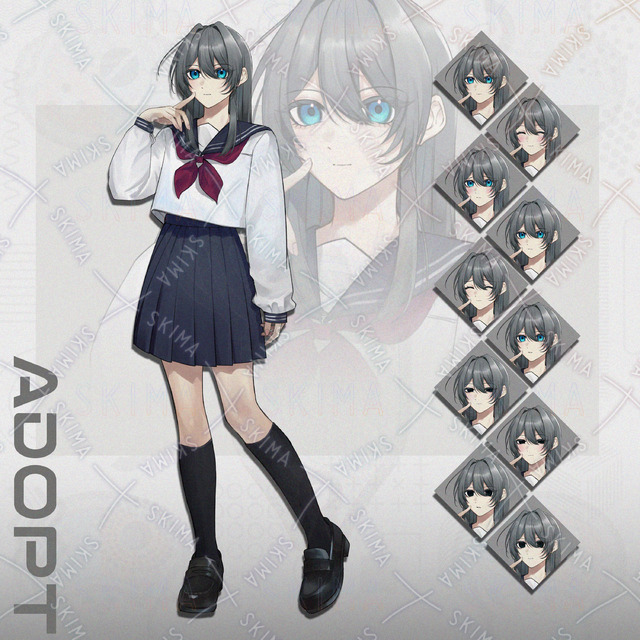 Adopt 01 ちょっと不穏なセーラー服の女の子