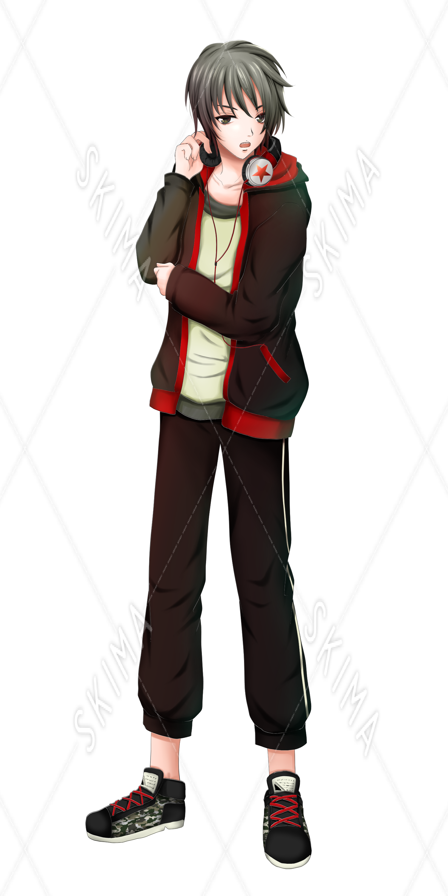 ヘッドフォンパーカー男子 スキマ スキルのオーダーメイドマーケット Skima