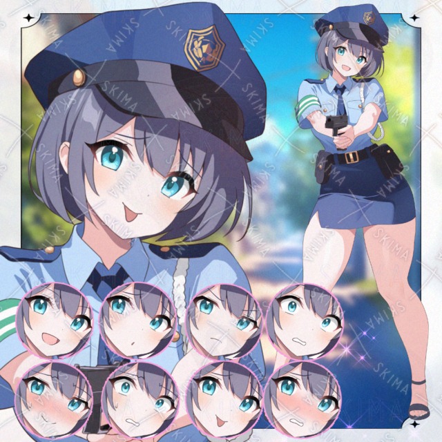 おっちょこちょい警察官立ち絵