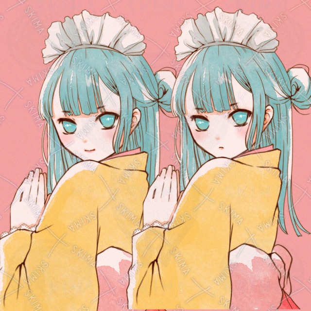 喫茶ガール　表情差分⁺オッドアイあり