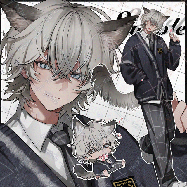 獣耳の男性【タイムラプスあり】