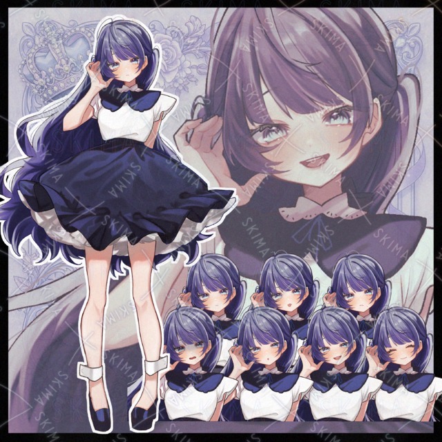 【お試し価格】青髪ロングの少女