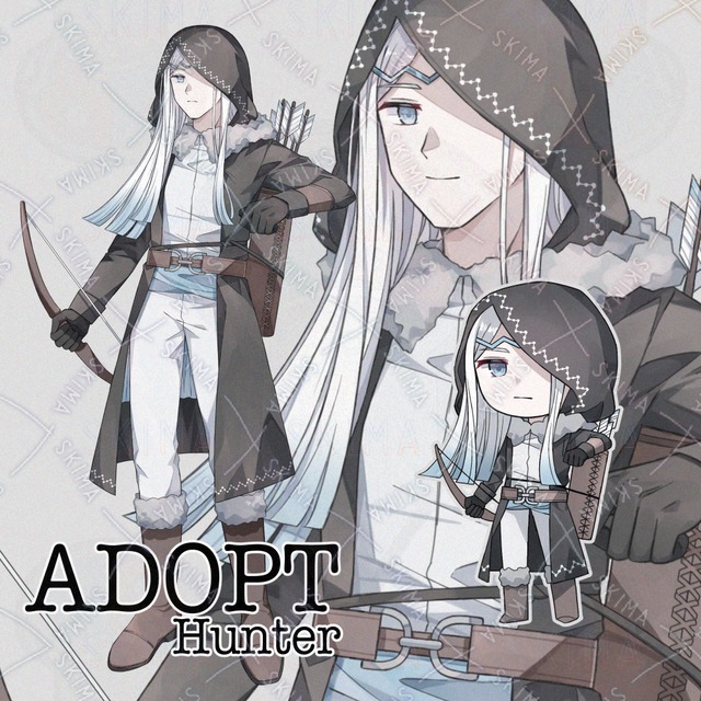 ハンター（表情4種、ミニキャラ）