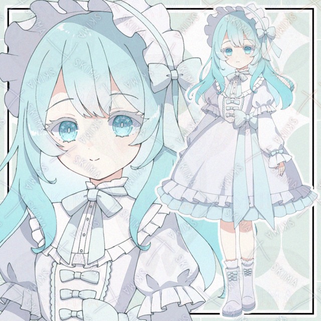 【表情9種】ホワイトロリータな子【adopt】