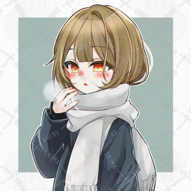 冬の女の子【バストアップ】