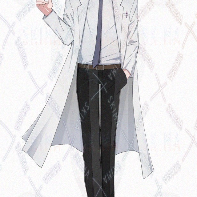 表情差分8枚＋注射器（着脱可）男性キャラ　立ち絵の商品画像7枚目